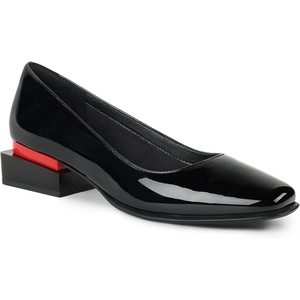 image:imageLingxiaUne Dress Shoes for Women Comfortable Dressy Flats Womens Chunky Heel Pumps with Arch Support and Pointed ToeBlack Square Toe